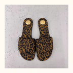 Damen Zehentrenner-Sandalen mit animalischem Print und elegantem Riemendesign R&B