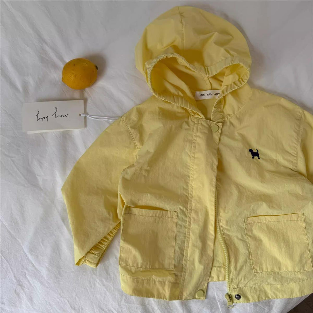 Unisex nan leichtgewicht Kapuzenpackbare Windbreaker-Jacke mit elastischen Bündchen und vorderen Patten Taschen R&B