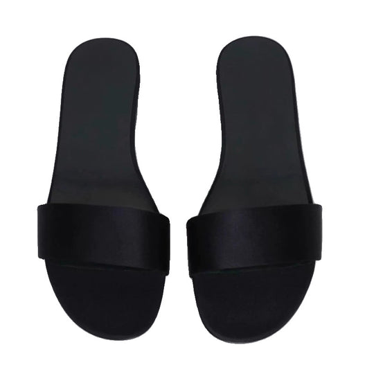 Damen Flache Slipper mit klassischem Riemendesign R&B