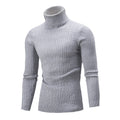 Herren Rollkragenpullover im klassischen Rippmuster R&B
