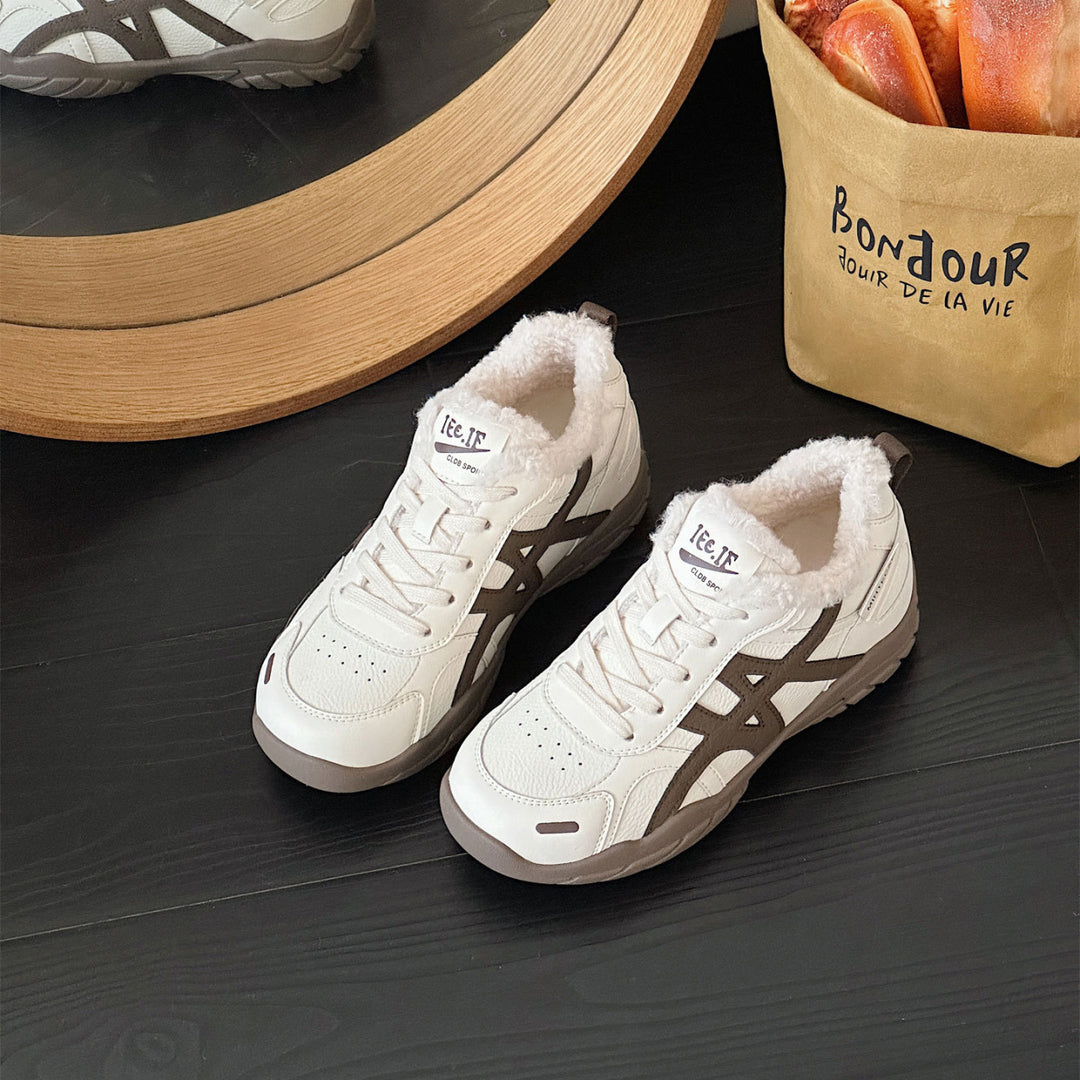 Damen Sportliche Sneakers mit kuscheligem Innenfutter und atmungsaktivem Obermaterial R&B