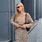 Damen Pullover mit Kabelstrickmuster und lässigem Schnitt R&B