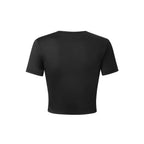 Damen Crop-T-Shirt mit stylischem Rennsport-Motiv und charmantem Schriftzug R&B