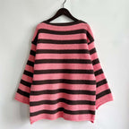 R&B | Gestreifter Strickpullover Mit Sanften Farben