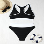Damen Sportlicher Bikini mit hoch tailliertem Schnitt R&B
