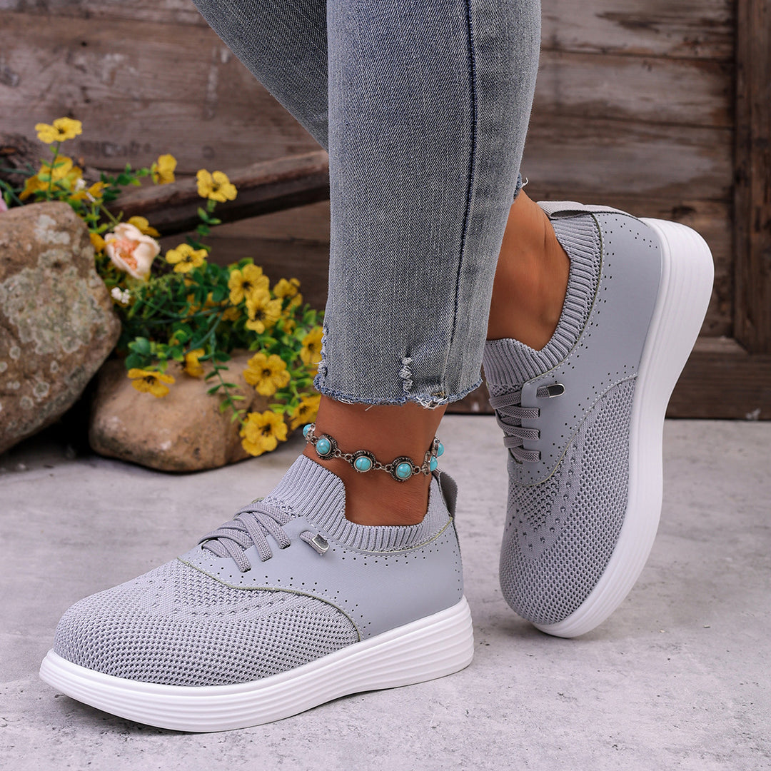 Damen Atmungsaktive Sneakers mit innovativem Strickdesign R&B
