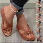 Damen Komfortable Sandalen mit floralem Design und atmungsaktivem Obermaterial R&B