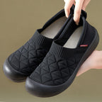 Damen Bequeme Slip-On Freizeitschuhe mit strukturiertem Obermaterial R&B