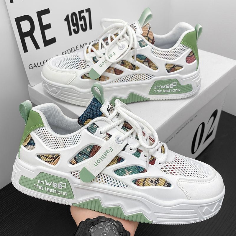 Damen Sportliche Sneakers mit atmungsaktivem Mesh-Obermaterial und flexibler Sohle R&B