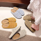 Damen Bequeme Clogs mit luftigen Aussparungen und rutschfester Sohle
