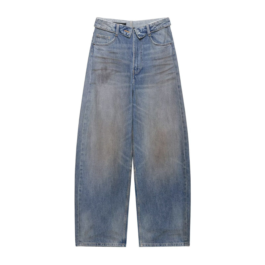 Damen Destroyed Jeans im lässigen Baggy-Stil R&B