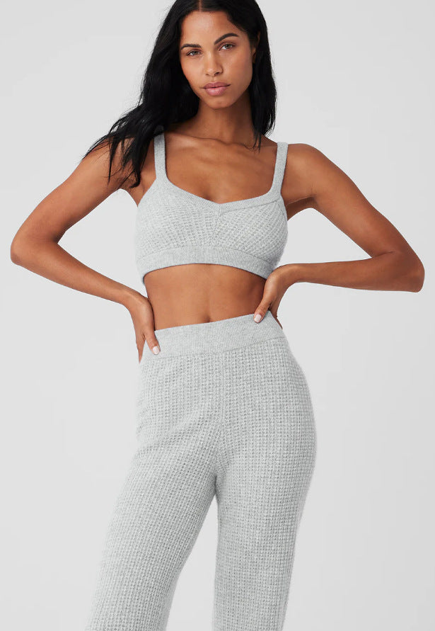 Damen Komfortables Waffelstrick-Set R&B