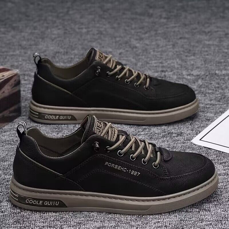 Damen modische Sneakers aus hochwertigem Kunstleder mit dämpfenden Sohlen R&B