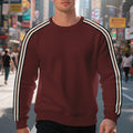 Herren Komfortables Sweatshirt mit strukturiertem Design und modischen Streifendetails R&B