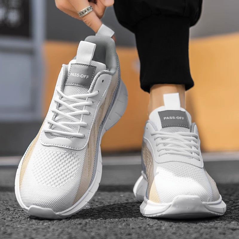 Damen Sportliche Sneakers mit atmungsaktiver Mesh-Oberfläche und stabiler Laufsohle  1773460156