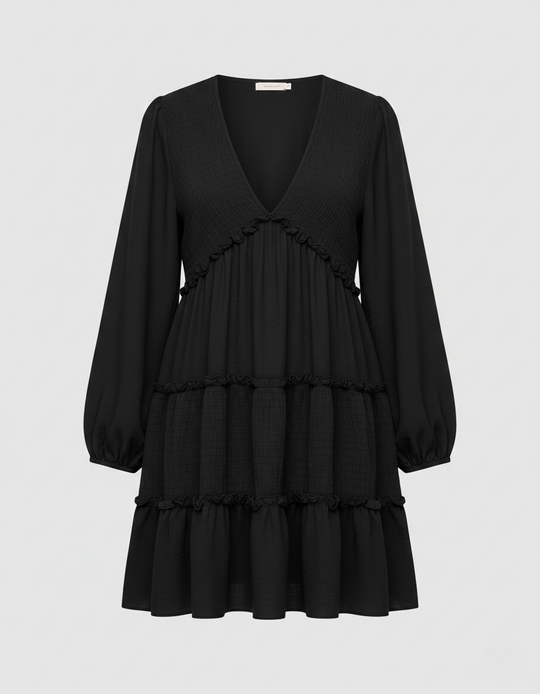 Freizeitkleid Damen A-Linien Minikleid
