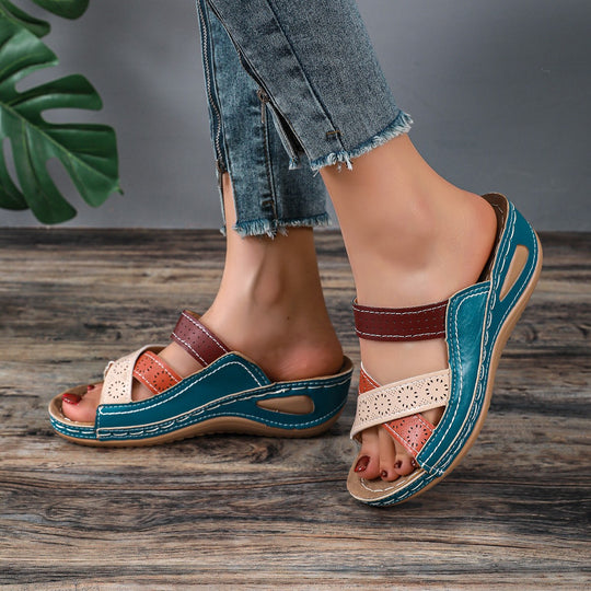 Damen Komfortable Clogs mit modischem Riemendesign R&B