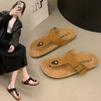 Damen Komfortable Zehentrenner-Sandalen mit verstellbarem Riemen und ergonomischer Sohle R&B