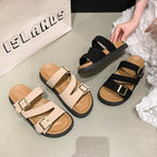 Damen Komfortable Sandalen mit verstellbaren Schnallen und weichem Fußbett EB