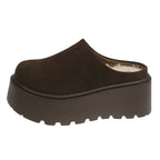 Damen Komfort Clogs mit dickem Plateau und weichem Obermaterial R&B