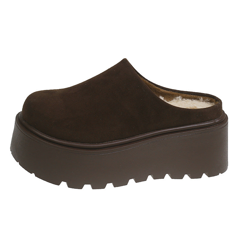 Damen Komfort Clogs mit dickem Plateau und weichem Obermaterial R&B