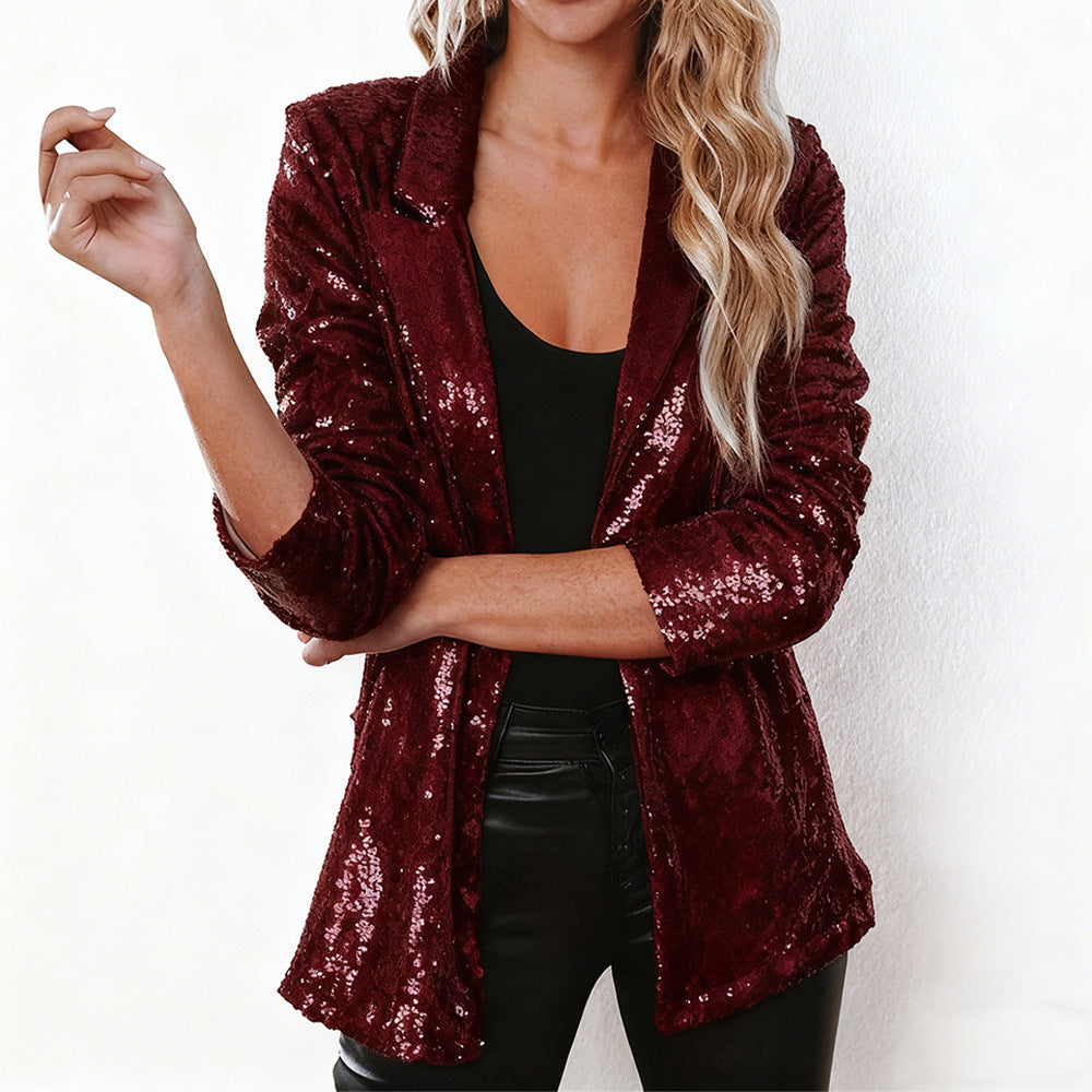 Damen Glitzer Blazer R&B