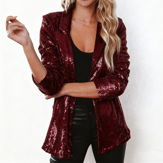 Damen Glitzer Blazer R&B