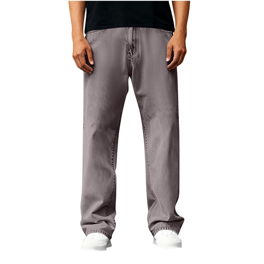 Herren Weite Jeans mit praktischen Taschen