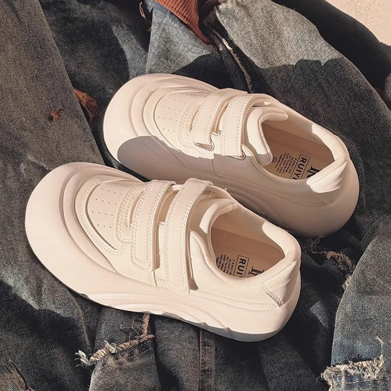 Damen Komfortable Sneaker mit verstellbarem Klettverschluss und gepolsterter Sohle R&B