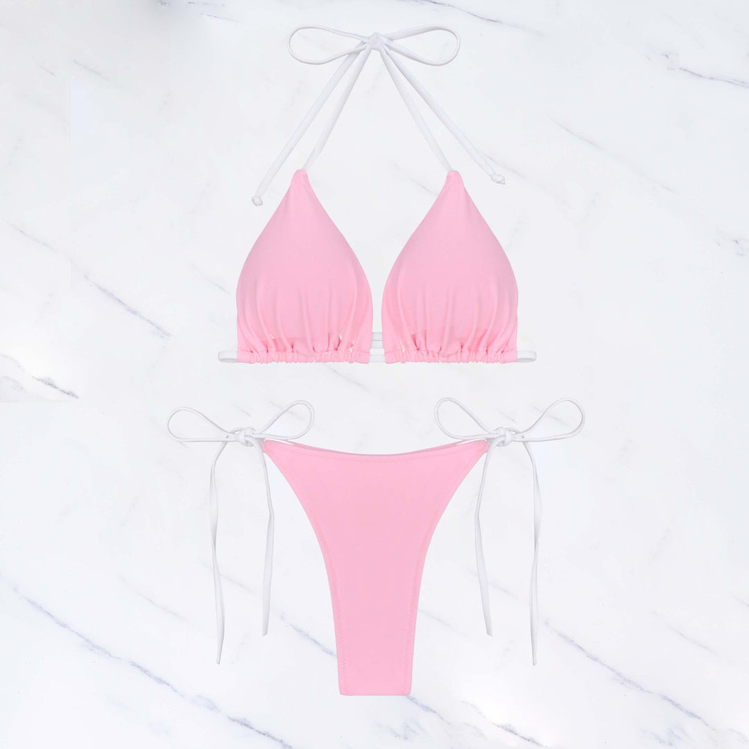 Damen Triangel-Bikini-Set mit verstellbaren Trägern R&B