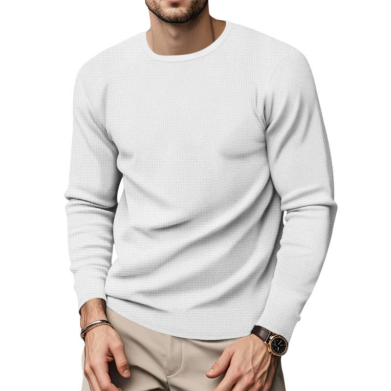Herren Rundhals Pullover mit strukturiertem Design und modischem Schnitt R&B