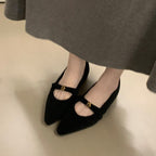 Damen elegante Ballerinas mit dekorativem Schleifenakzent und weichem Innenfutter R&B