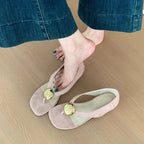 Damen Sandalen mit modischem Gold-Detail und ergonomischer Sohle R&B