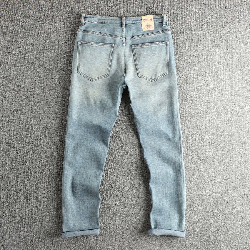 Damen Jeanshose im modernen Slim-Fit mit lässigem Design und hohem Bund R&B