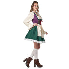 Damen Trachtenkleid mit romantischen Rüschendetails und elegantem Gürtel R&B