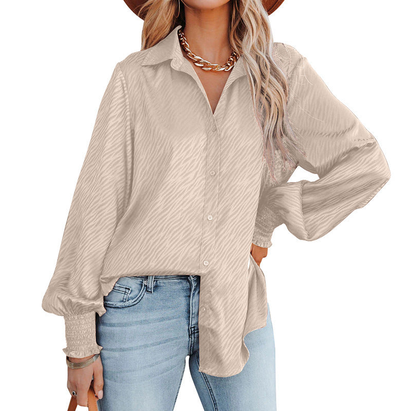 Damen Elegante Bluse mit Raffungen und lässigem Schnitt R&B