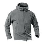 Herren Fleecejacke mit multifunktionalen Reißverschlusstaschen R&B
