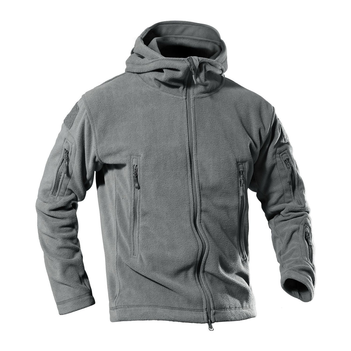 Herren Fleecejacke mit multifunktionalen Reißverschlusstaschen R&B