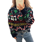 Damen Weihnachts-Pullover mit nordischem Design und festlichen Motiven R&B