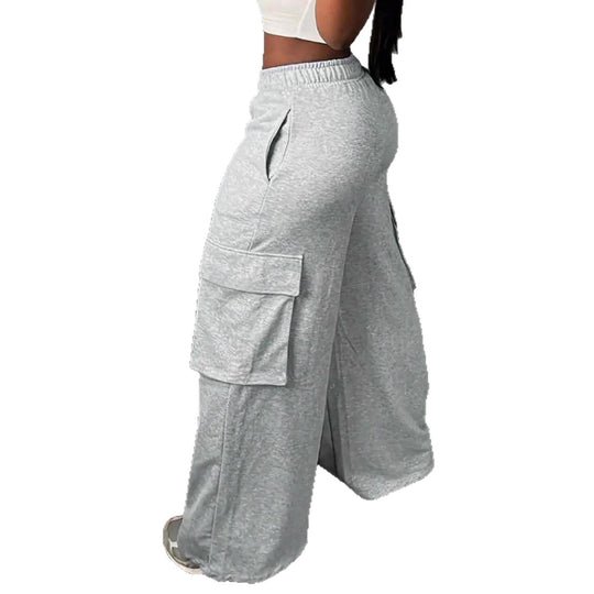 Damen Cargo-Hosen im Palazzo-Stil R&B