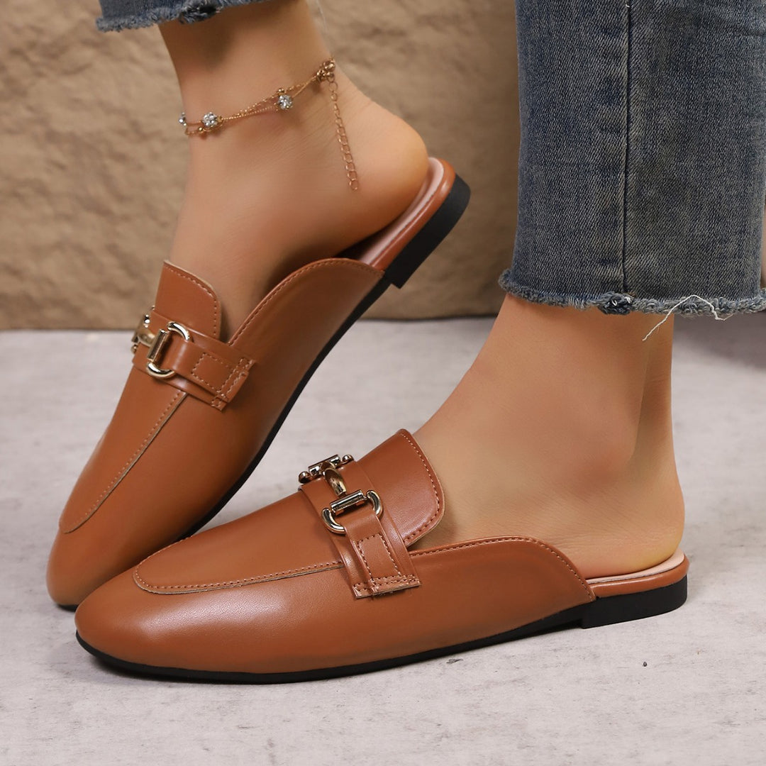 Damen Elegante Mokassins mit modischem Schnallen-Detail R&B