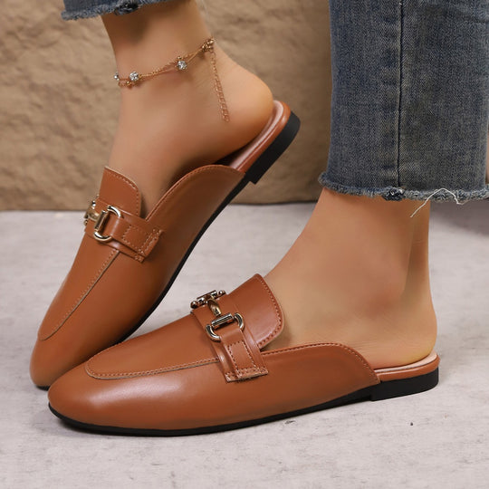 Damen Elegante Mokassins mit modischem Schnallen-Detail R&B