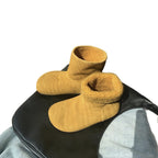 Damen warme Hausschuhstiefel mit flauschigem Innenfutter und hochwertiger Wildlederoberfläche R&B