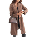 Damen Elegante, schicke Langjacke mit Taschen R&B