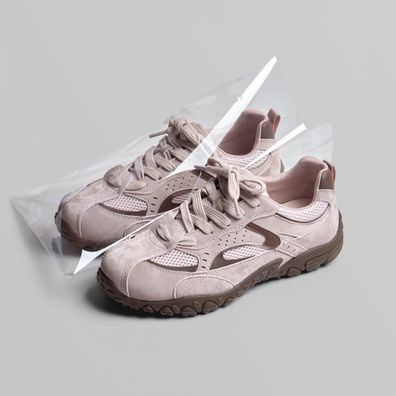 Damen sportliche Sneaker mit innovativer Oberflächenstruktur und rutschfester Sohle R&B