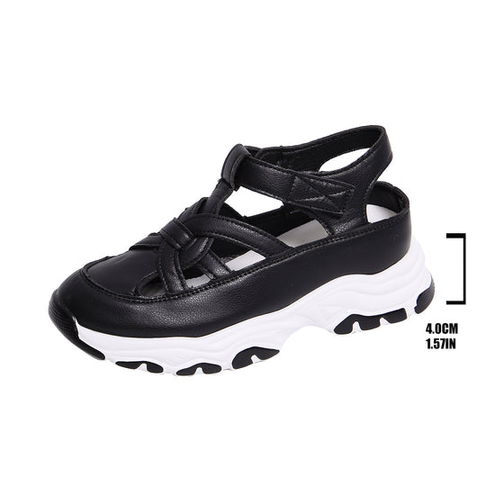 Damen Sneaker Sandalen mit komfortablem Riemendesign und atmungsaktiver Oberflächenstruktur R&B