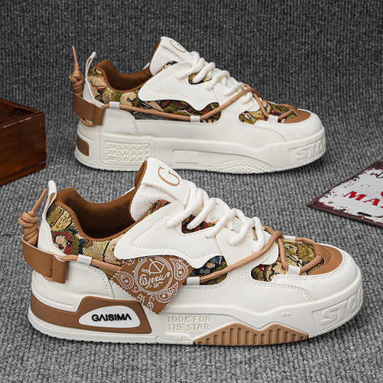 Damen sportliche Chunky-Sneaker mit einzigartigem Design und atmungsaktiver Sohle R&B