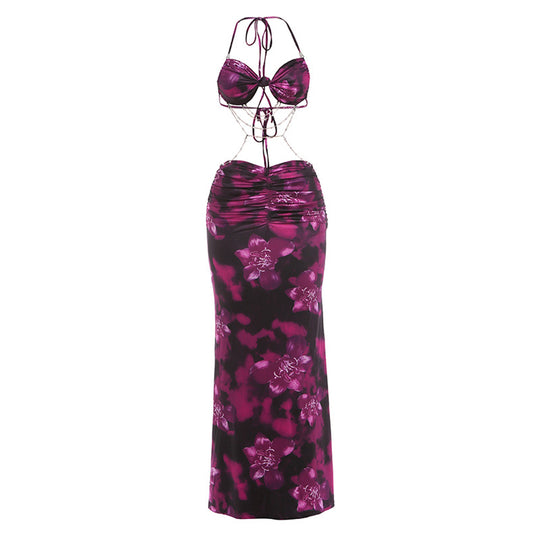 Damen Bikini Set mit elegantem Wickeldesign und floralem Muster R&B