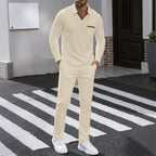 Herren Kombi-Outfit mit Poloshirt und Jogginghose R&B