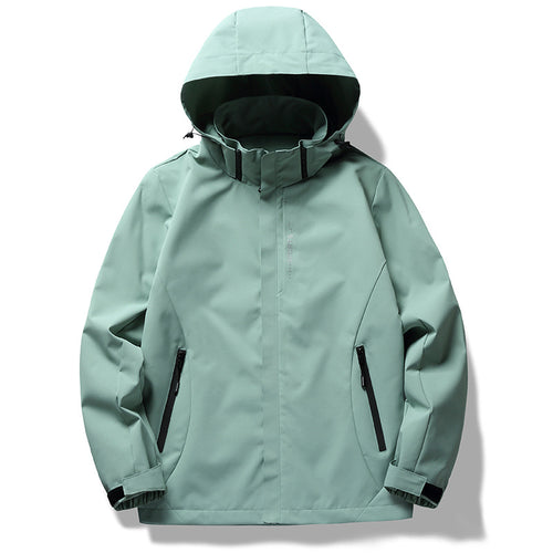 Damen wetterfeste Funktionsjacke mit verstellbarer Kapuze und atmungsaktiven Materialien R&B